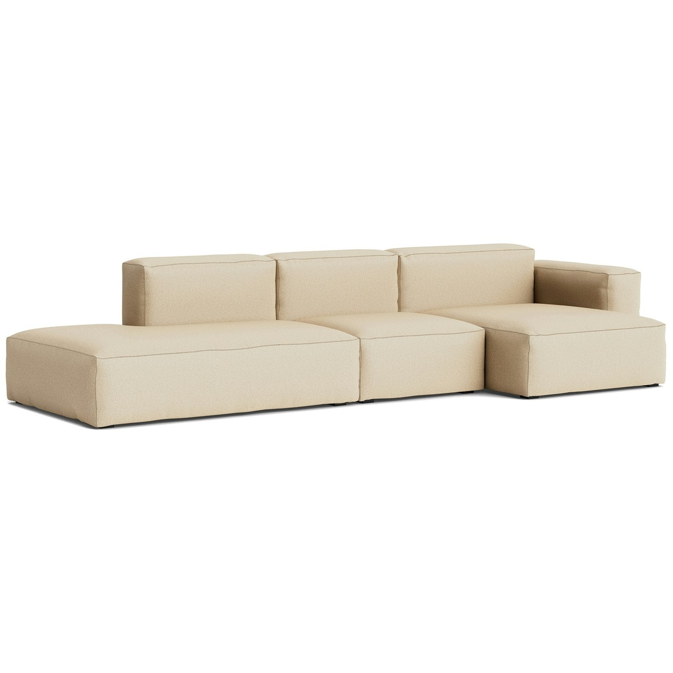Mags Soft Low 3-seater Sofa Comb. 4 Right Divan, Hallingdal 220 / Beige Stitching