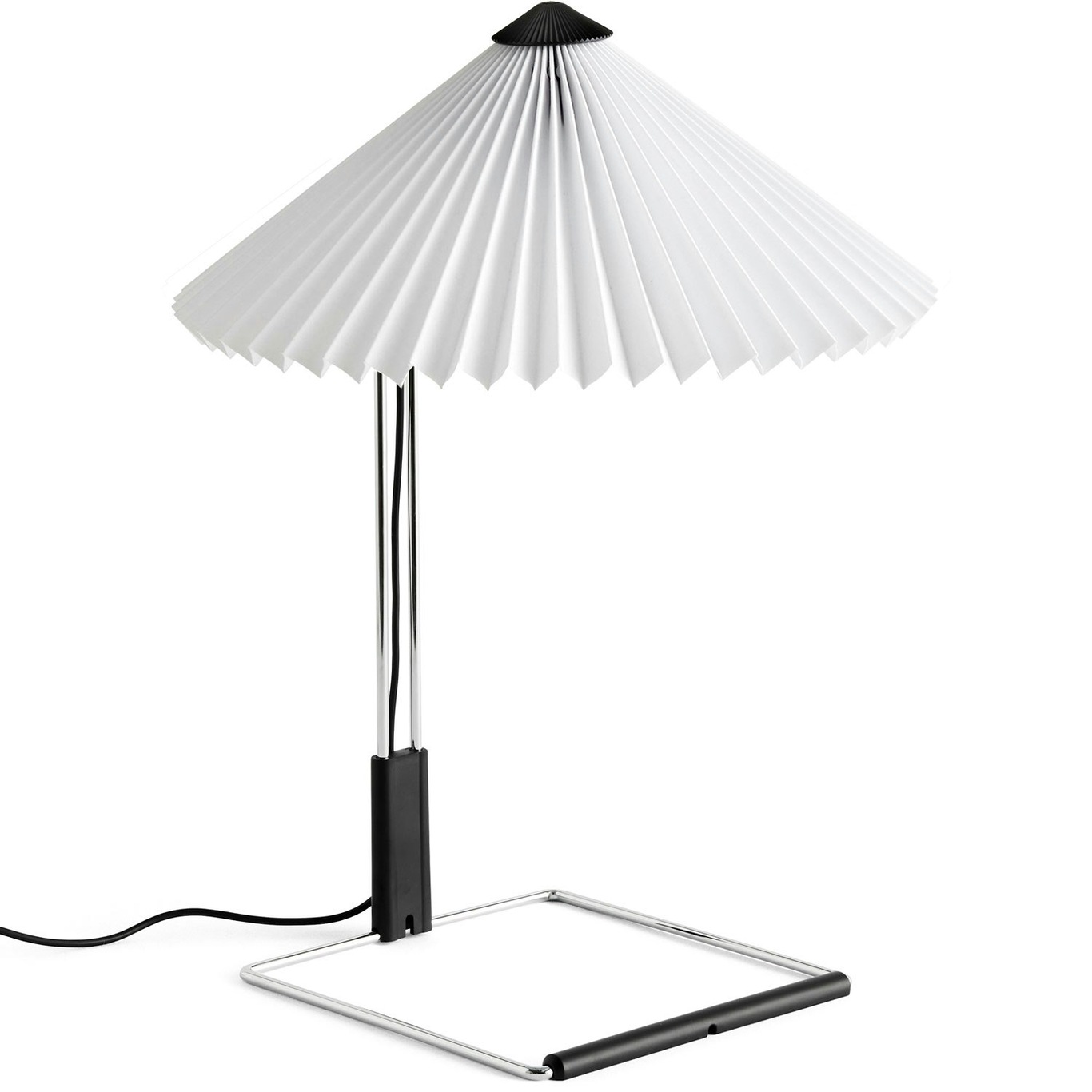 Matin Table Lamp 300 mm, Mirror plated Steel / White