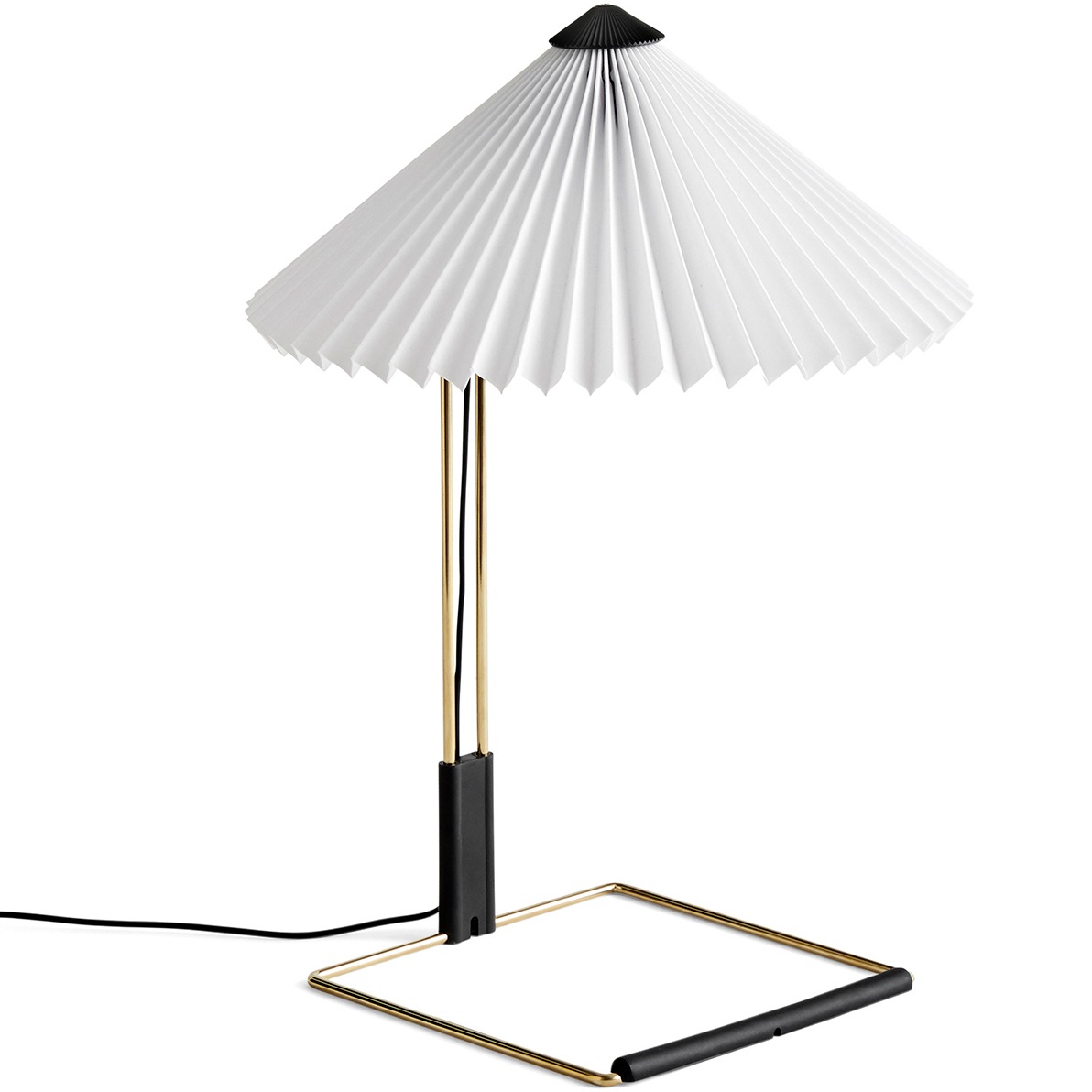 Matin Table Lamp 300 mm, Polished Brass / Pure White