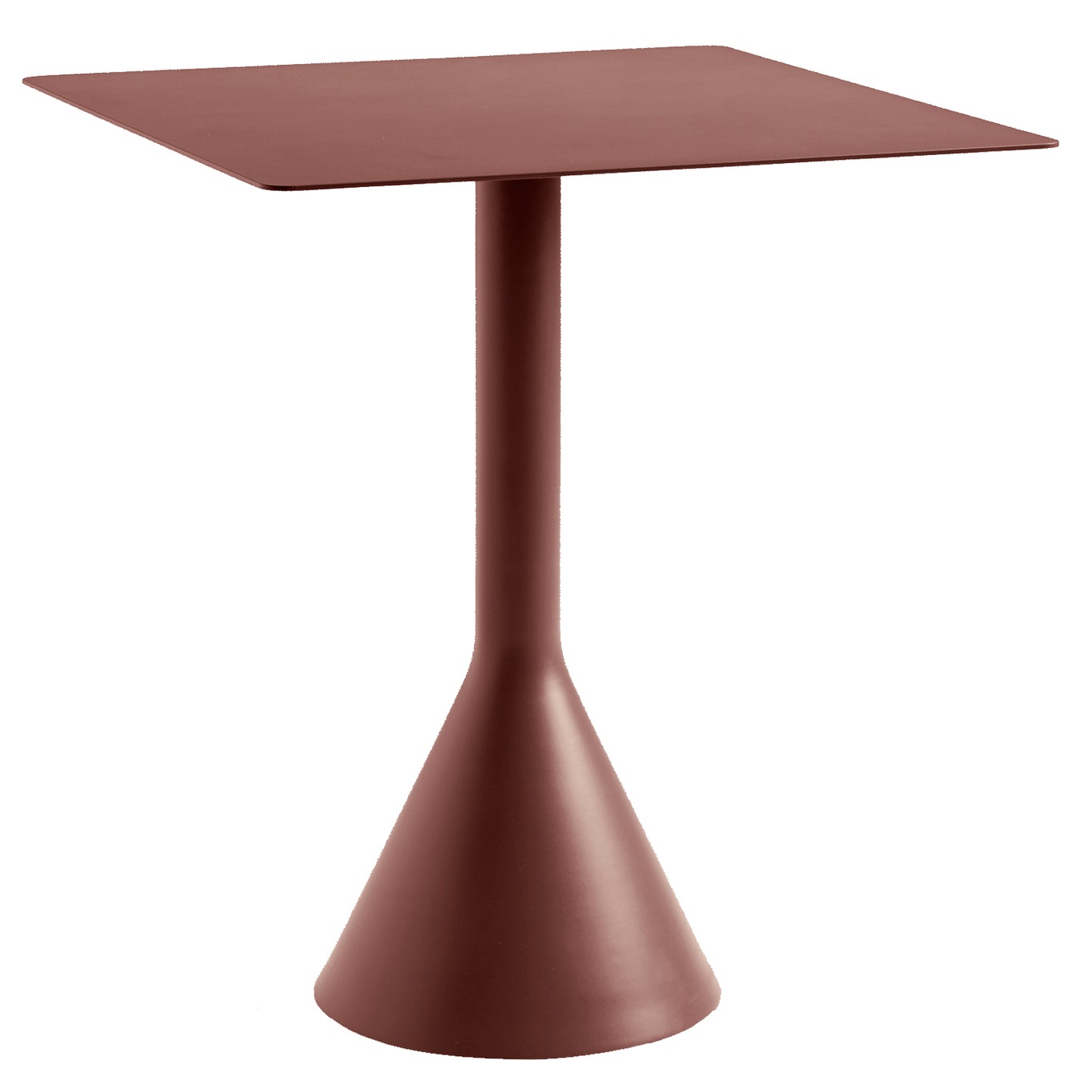 Palissade Cone Table 65x65 cm, Iron Red