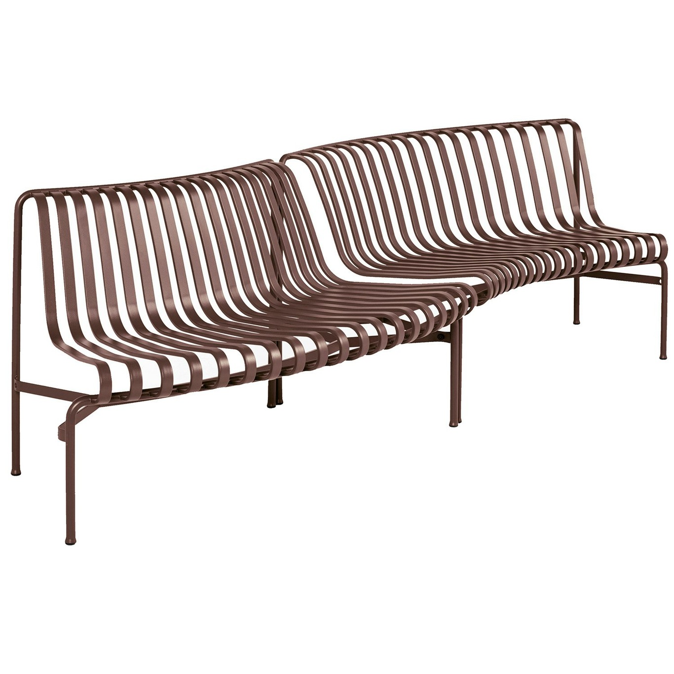 Palissade Park Bench Starter Set In/Out, Iron Red