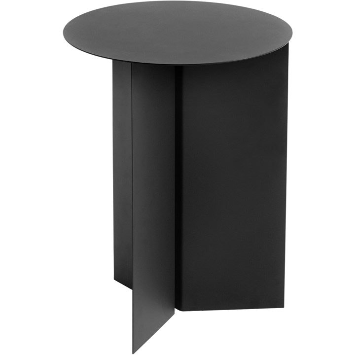 Slit Table Steel Ø35 cm, Black