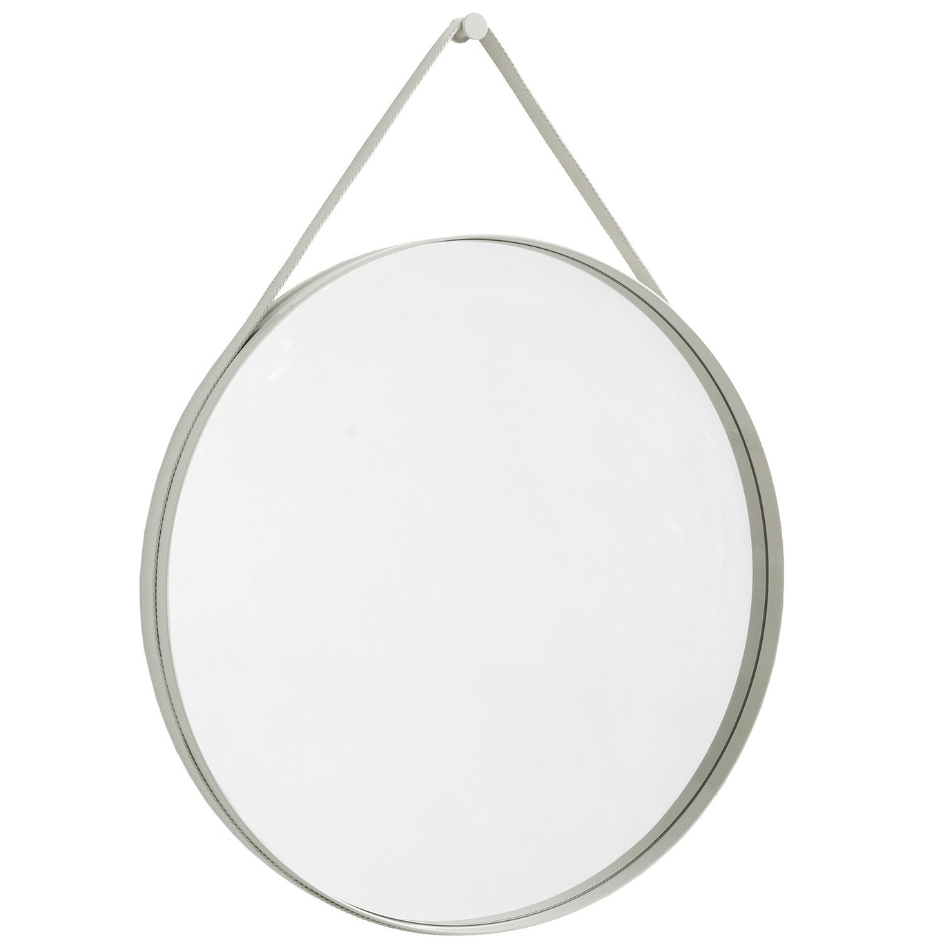 Strap Mirror No2 Ø70 cm, Light Grey