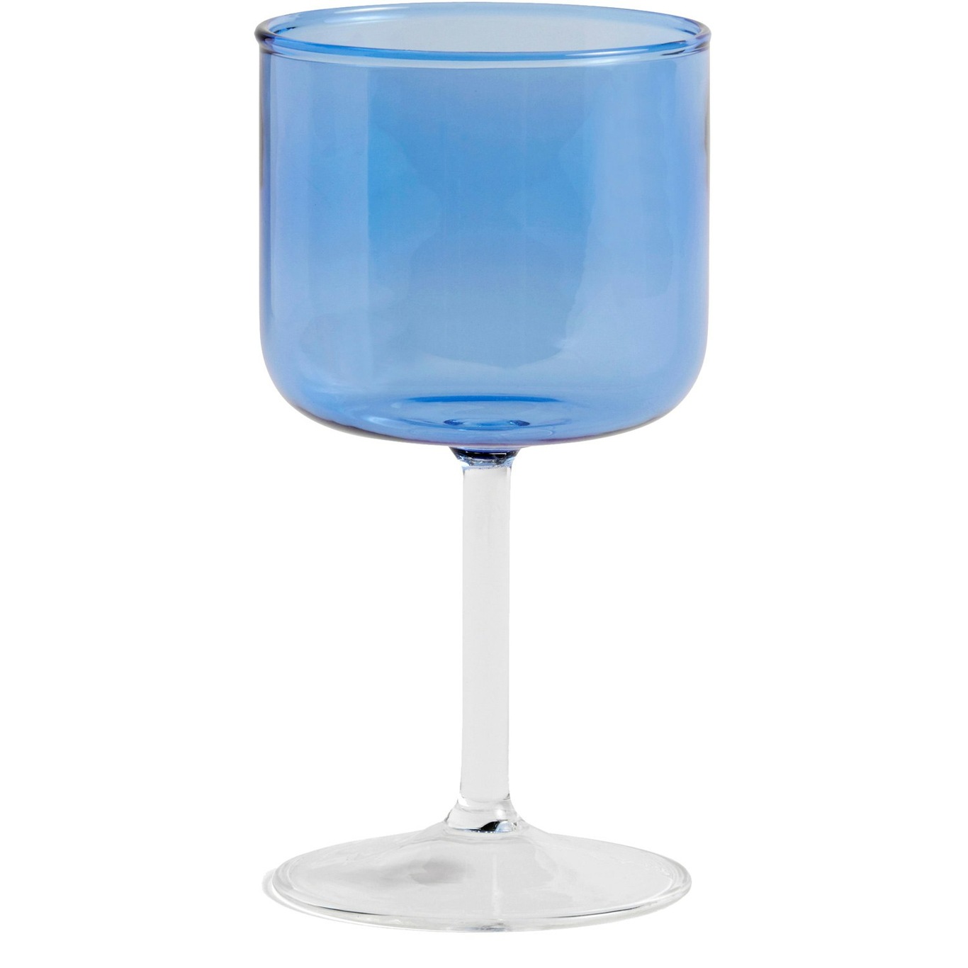 Tint Wine Glass 2-pack, Blue / Clear