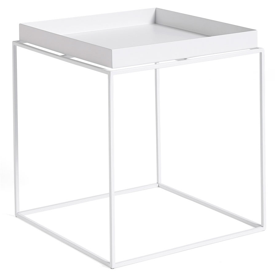 Tray Table 40x40 cm, White