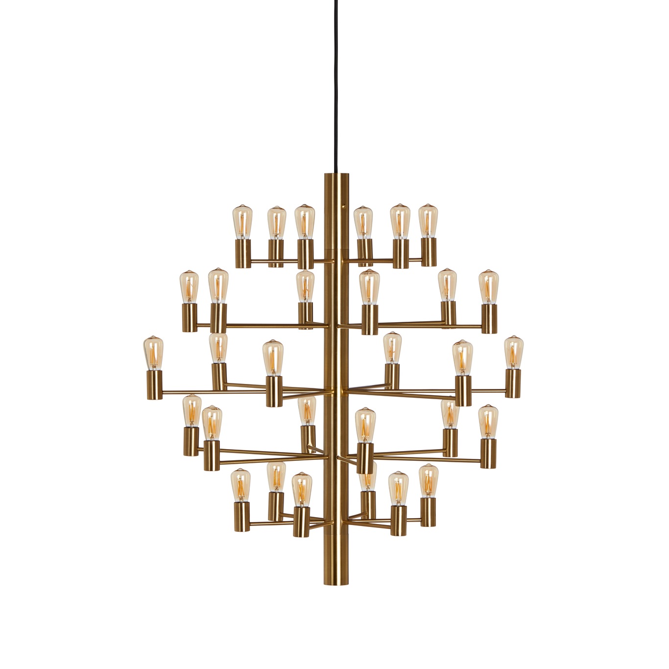 Manola 30 Chandelier Dimmable LED, Satin Brass