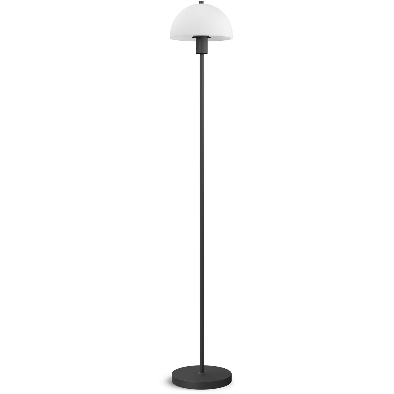 Vienda Floor Lamp, Black / Opal