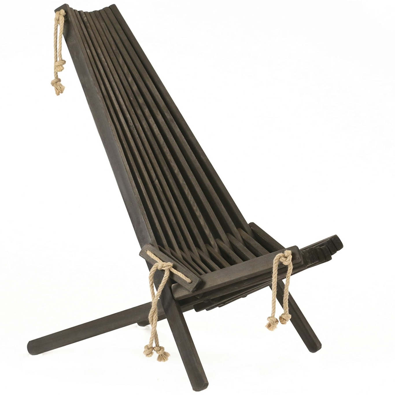 Ecochair Lounge Chair Oiled Pine, Black