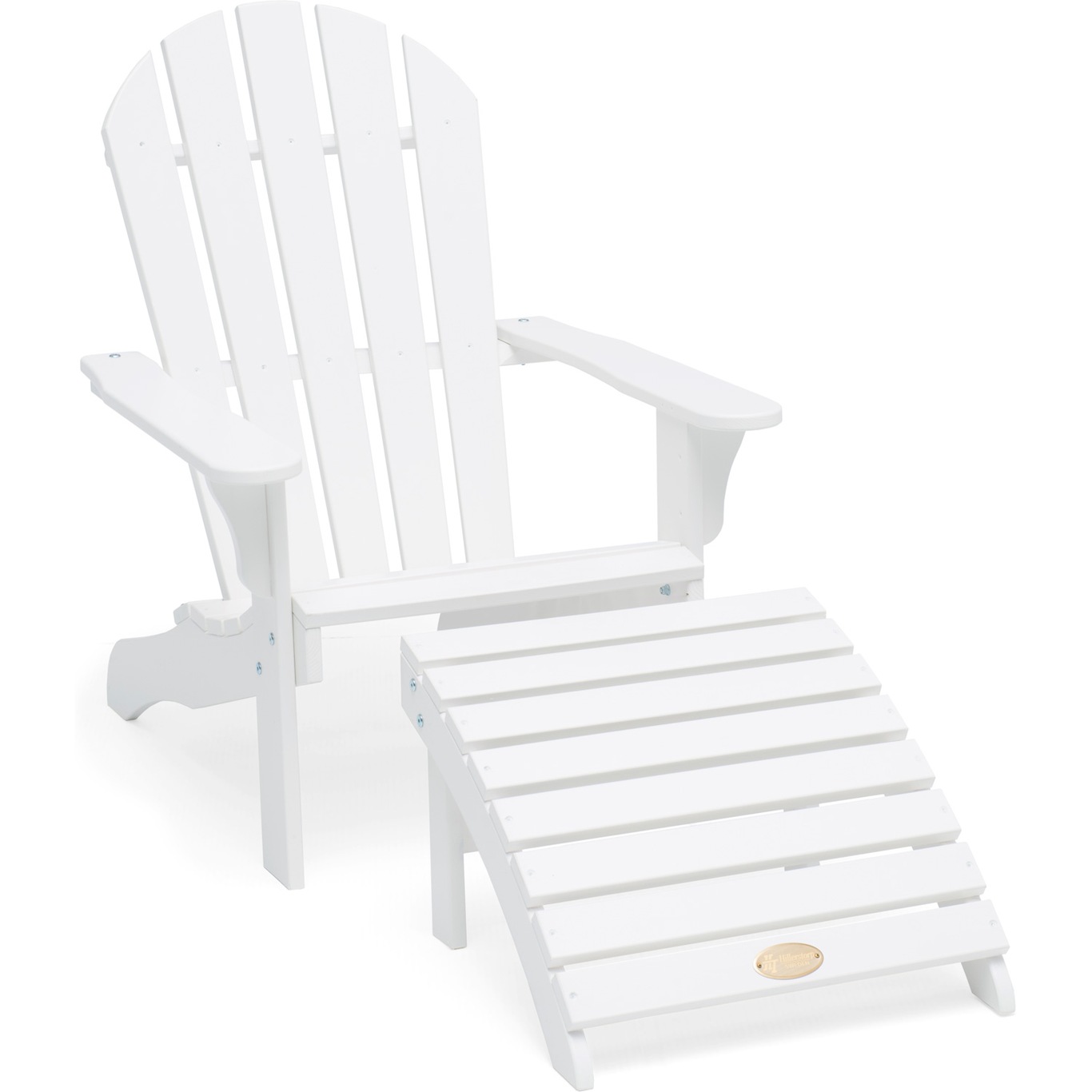 Tennessee Deckchair With Footstool, White