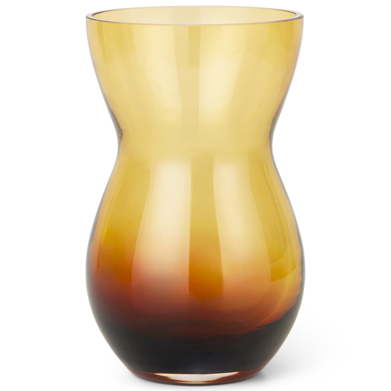 Calabas Duo Vase, Amber / Burgundy