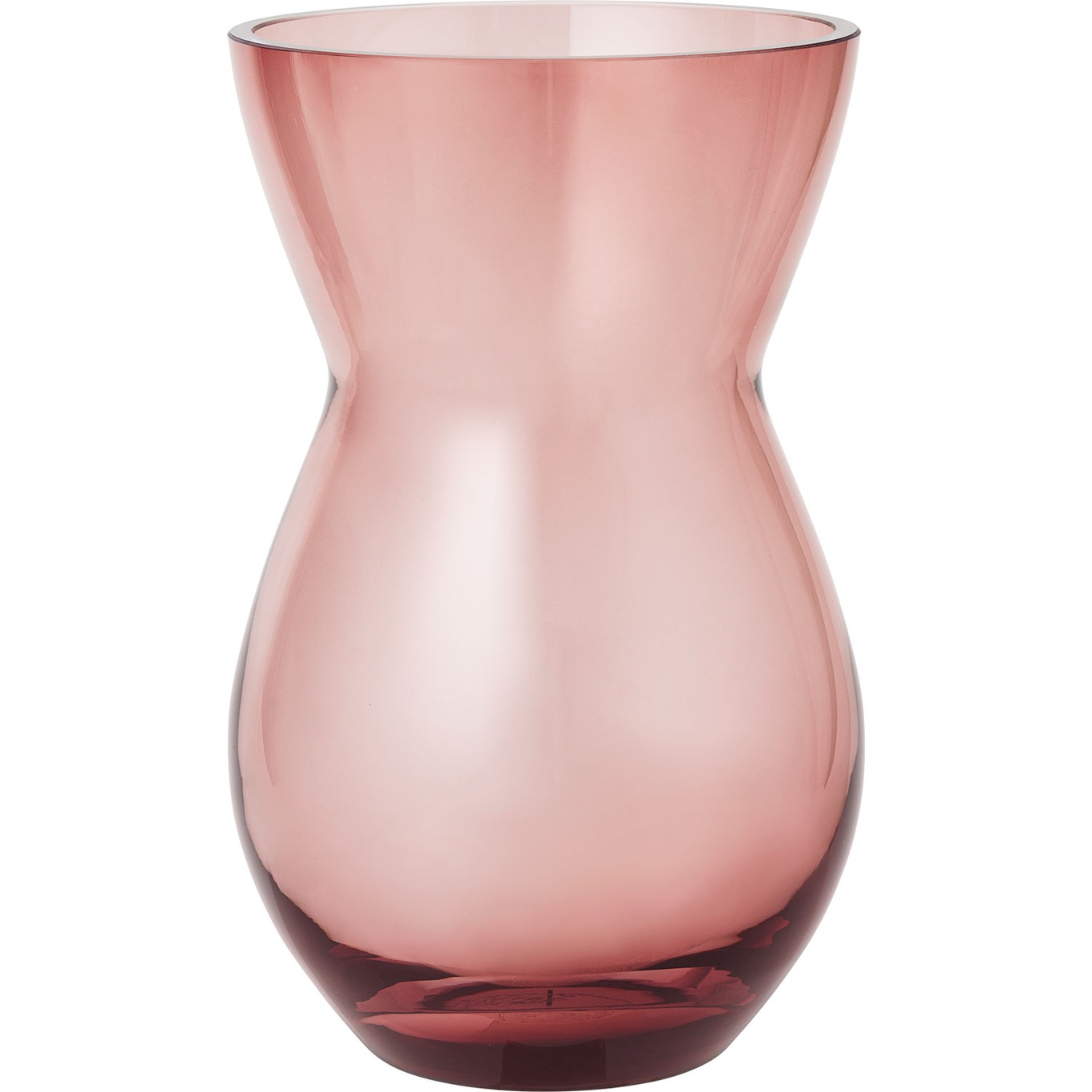 Calabas Glass Vase H21 cm, Burgundy