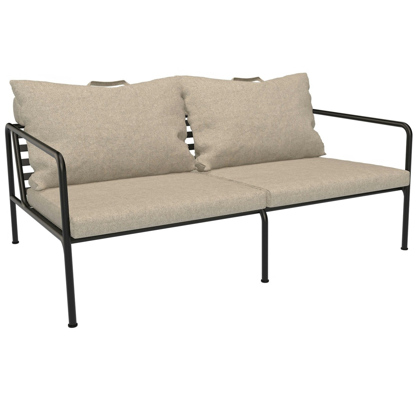 Avon 2-Seater Sofa, Papyrus / Black
