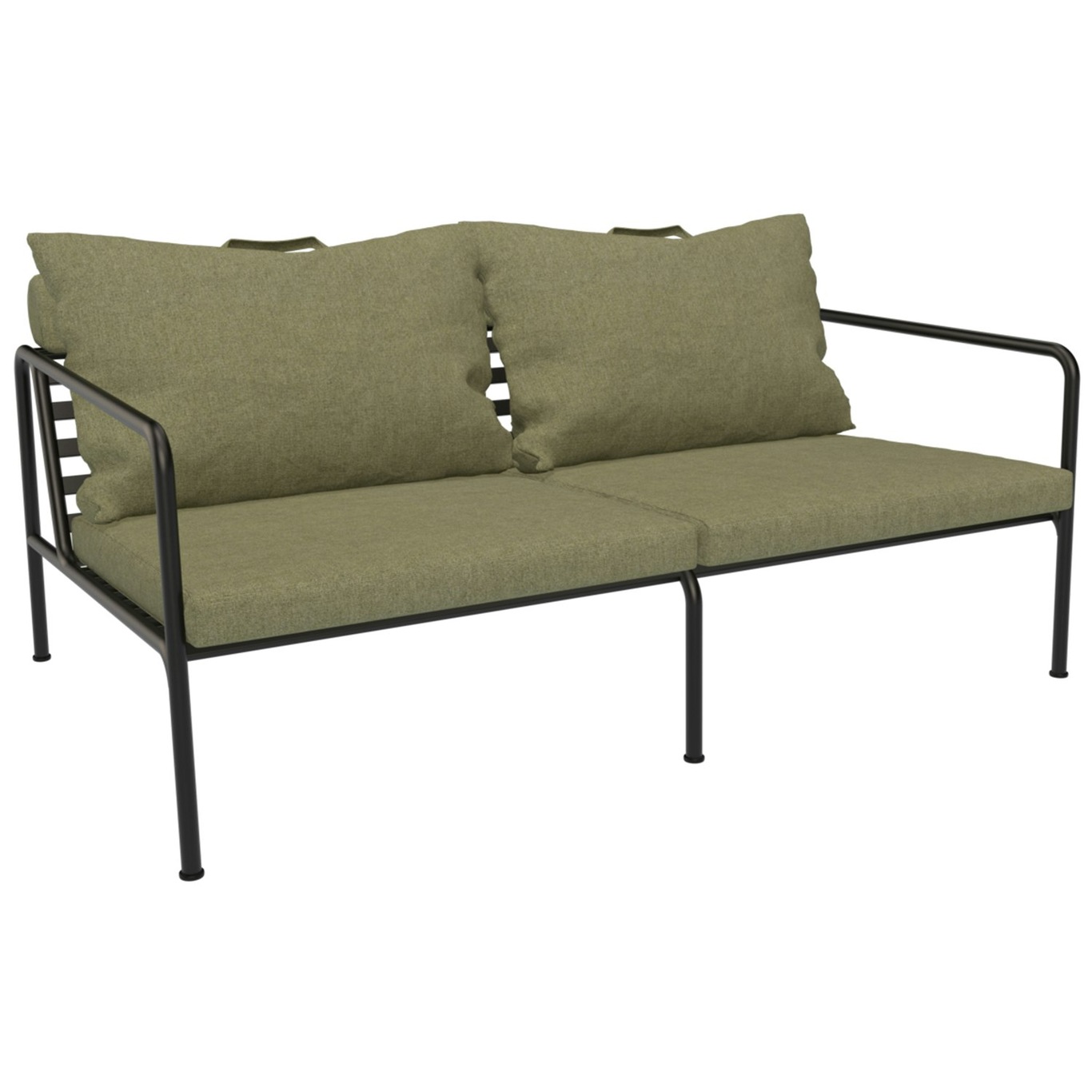Avon 2-Seater Sofa, Leaf / Black