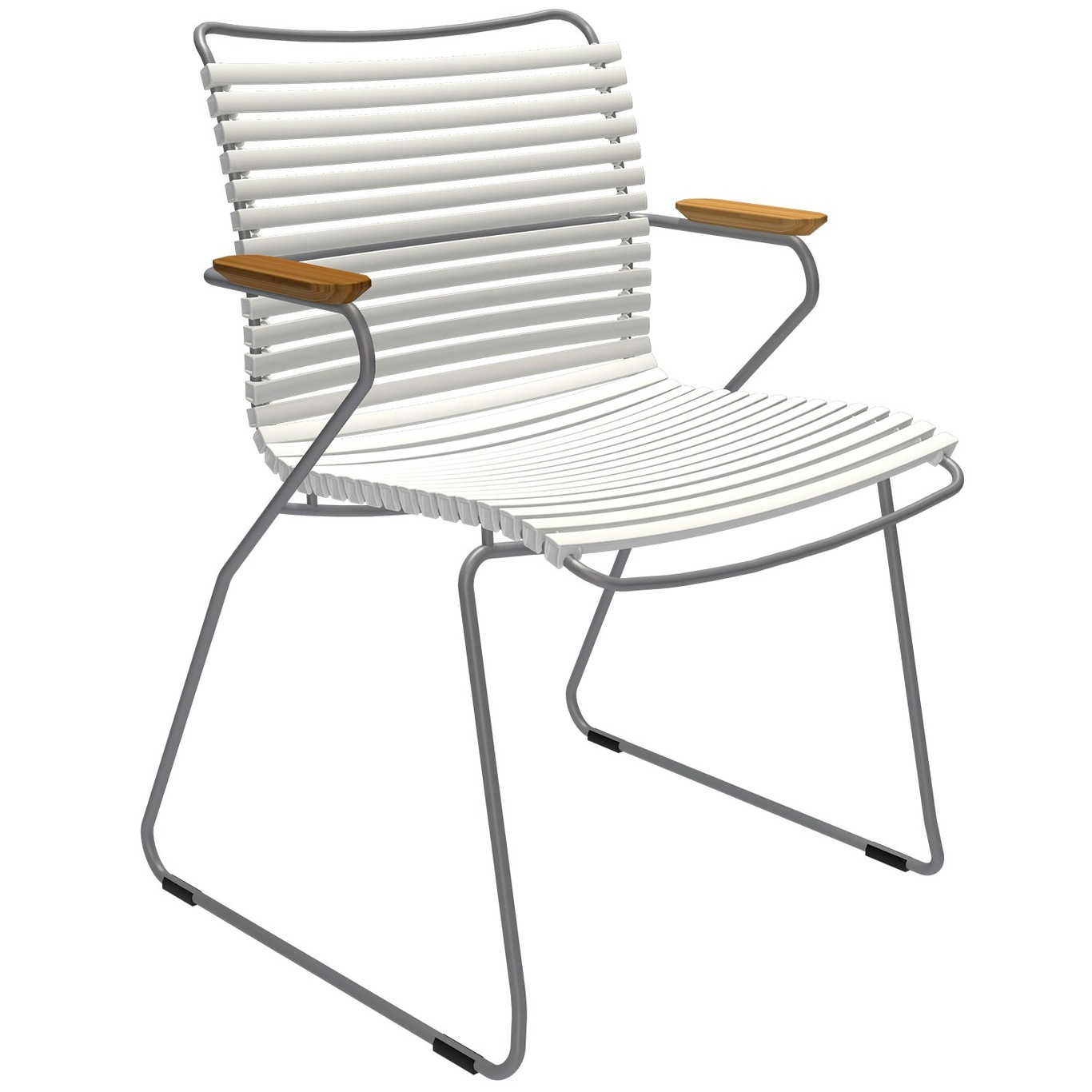 Click Dining Chair, Muted White