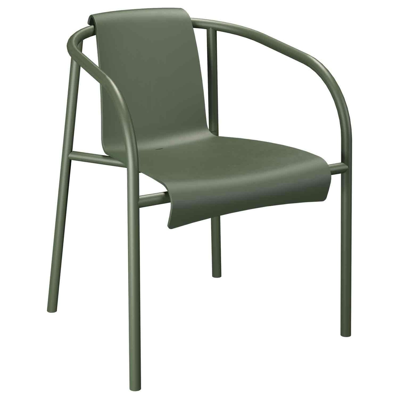 NAMI Chair With Armrest, Olive Green