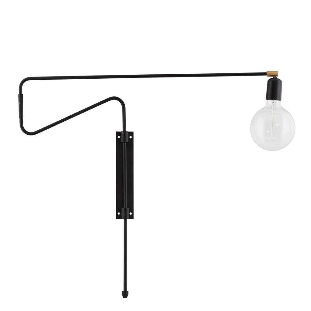 Swing Wall Lamp  70 cm, Black
