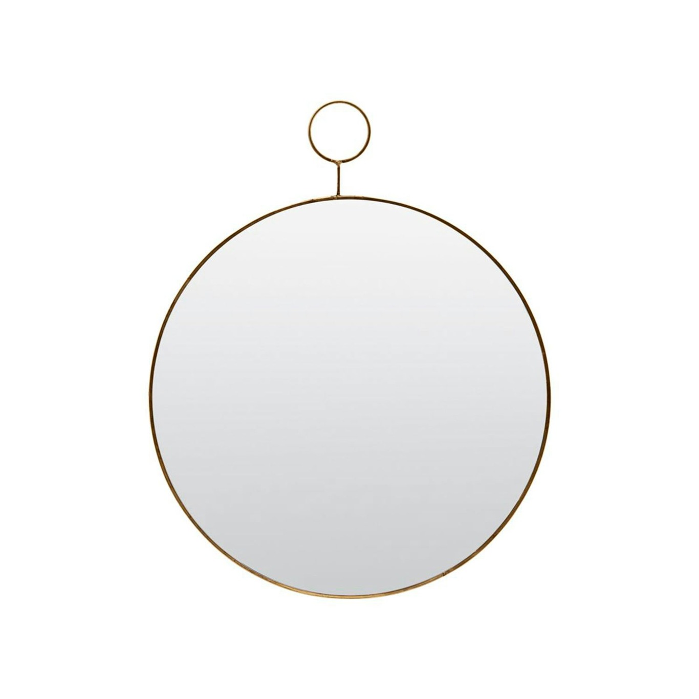 The Loop Mirror Ø38cm, Brass