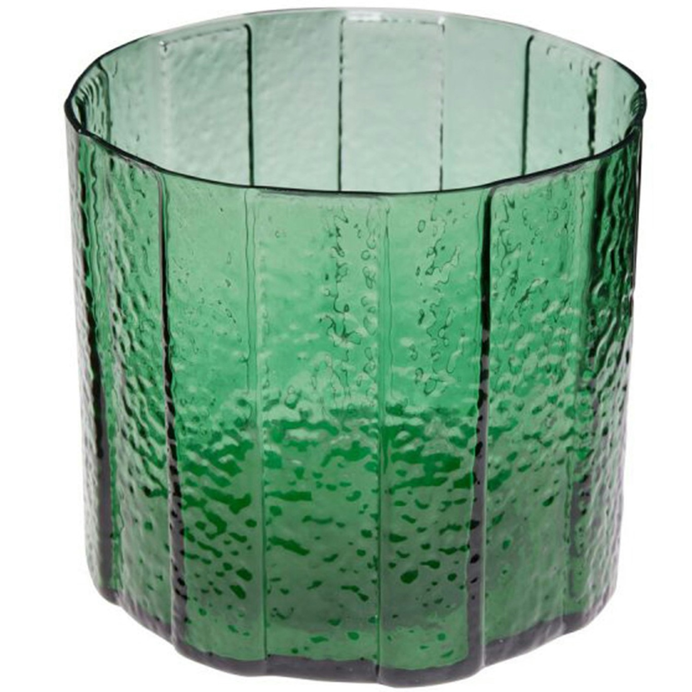 Emerald Vase 20 cm, Green