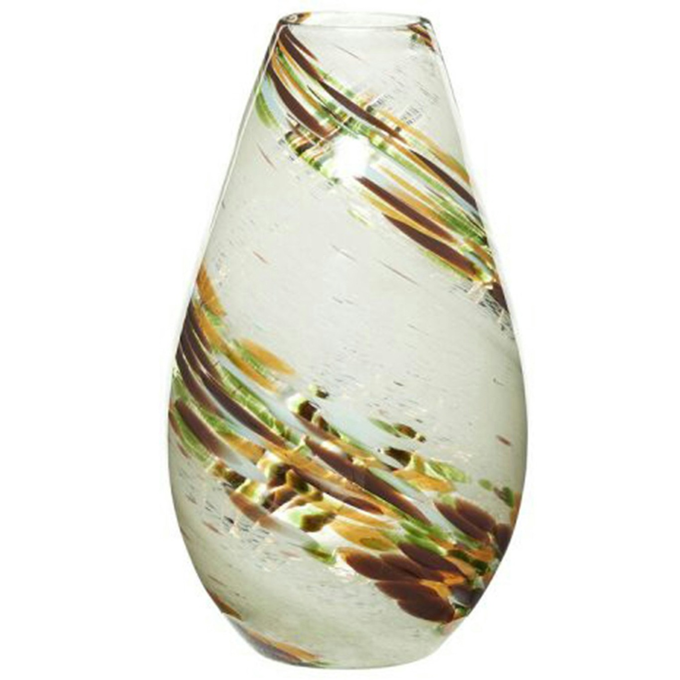 Grove Vase 33 cm, Amber/Brown / Green