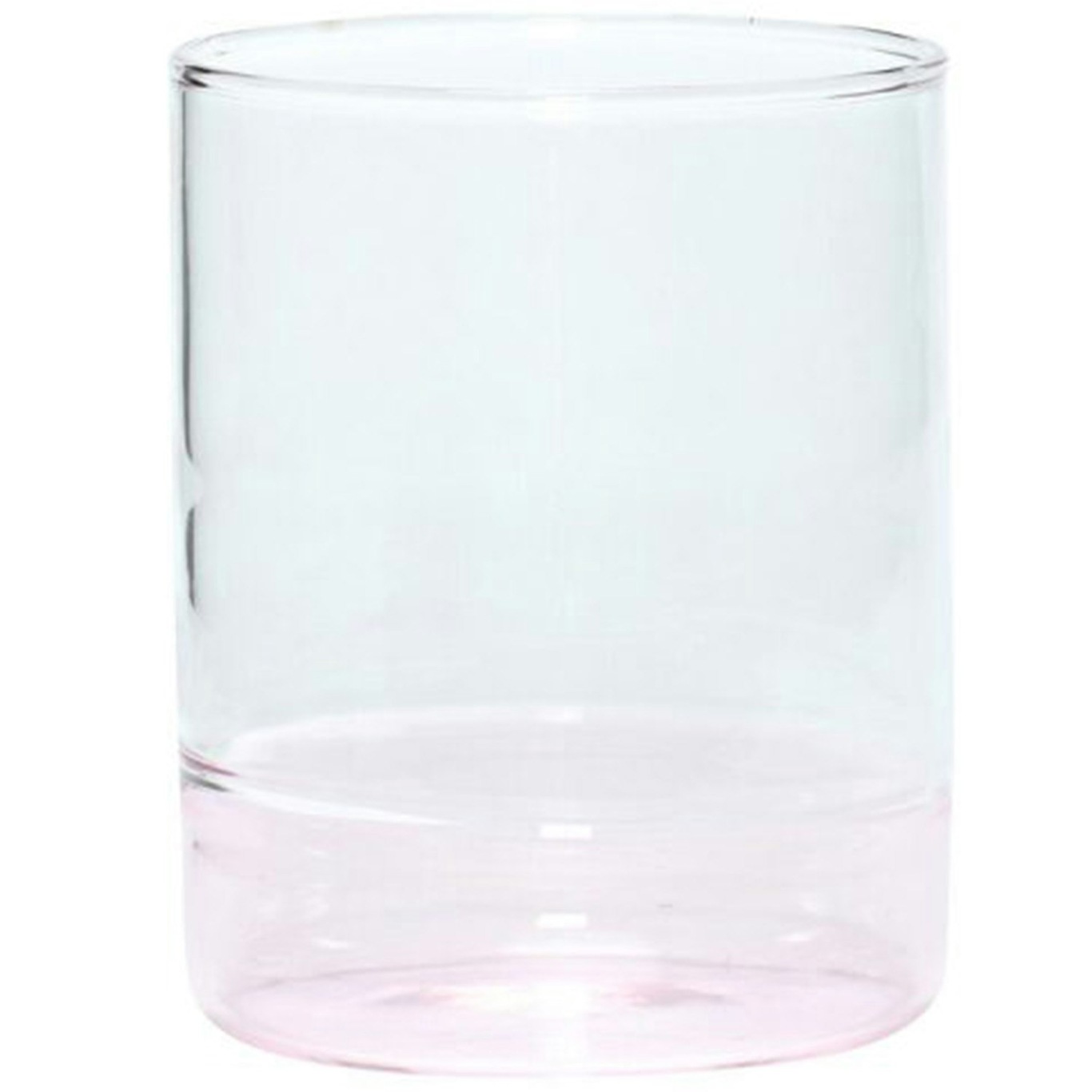 Kiosk Glass, Clear/Pink