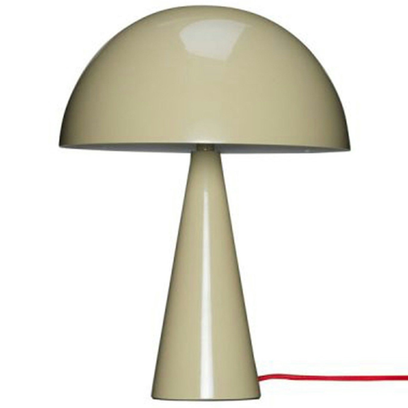 Mush Mini Table Lamp, Sand/Red