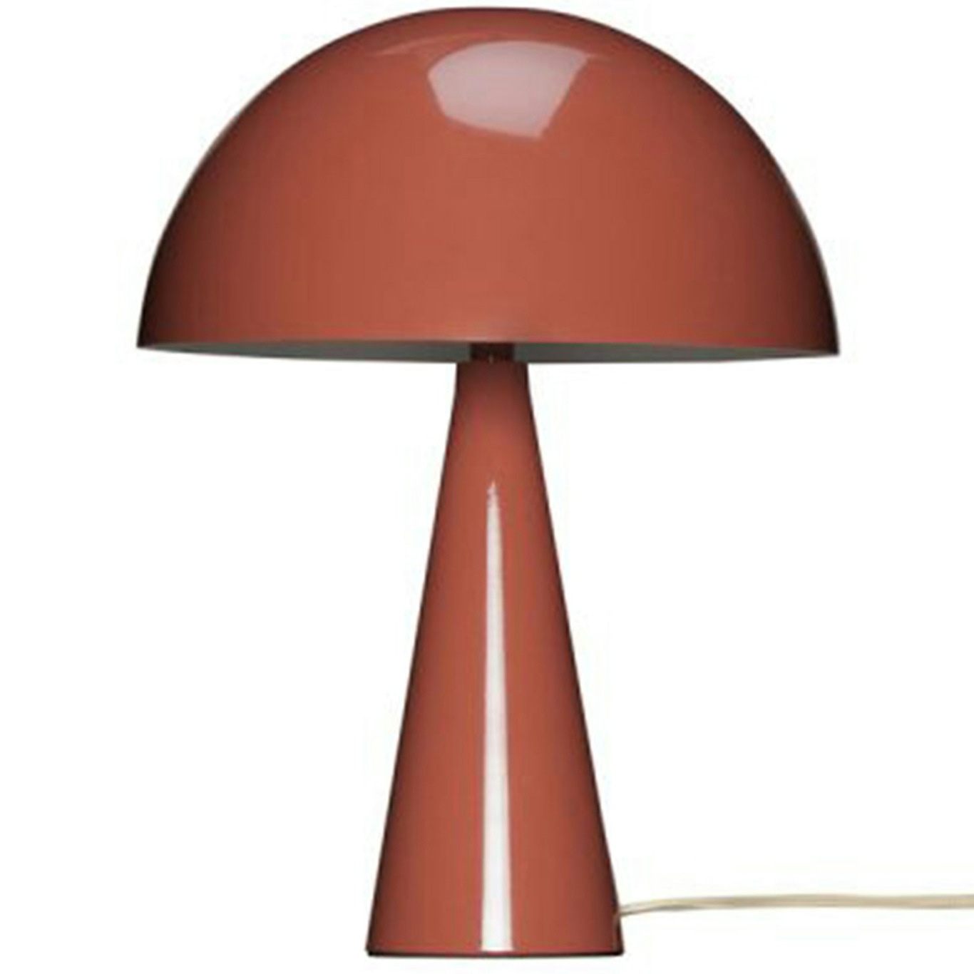 Mush Mini Table Lamp, Maroon/Sand