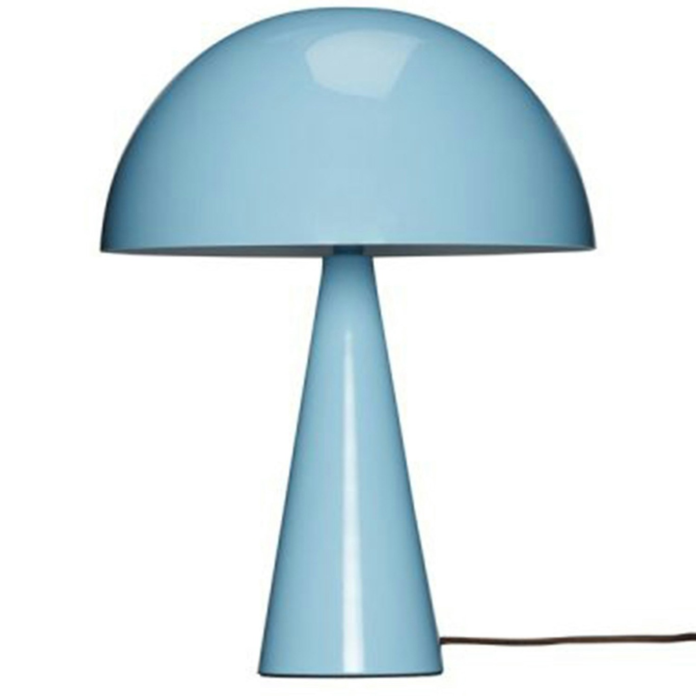 Mush Mini Table Lamp, Light Blue/Brown