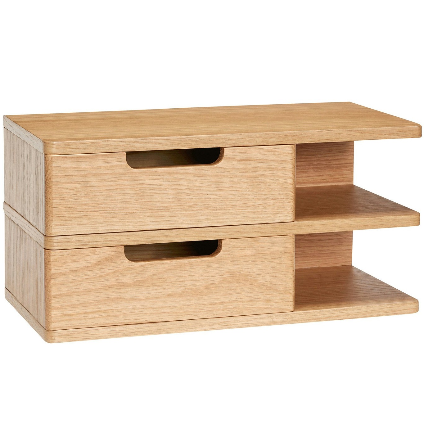 Öppen Wall Shelf / Bedside Table With 2 Drawers