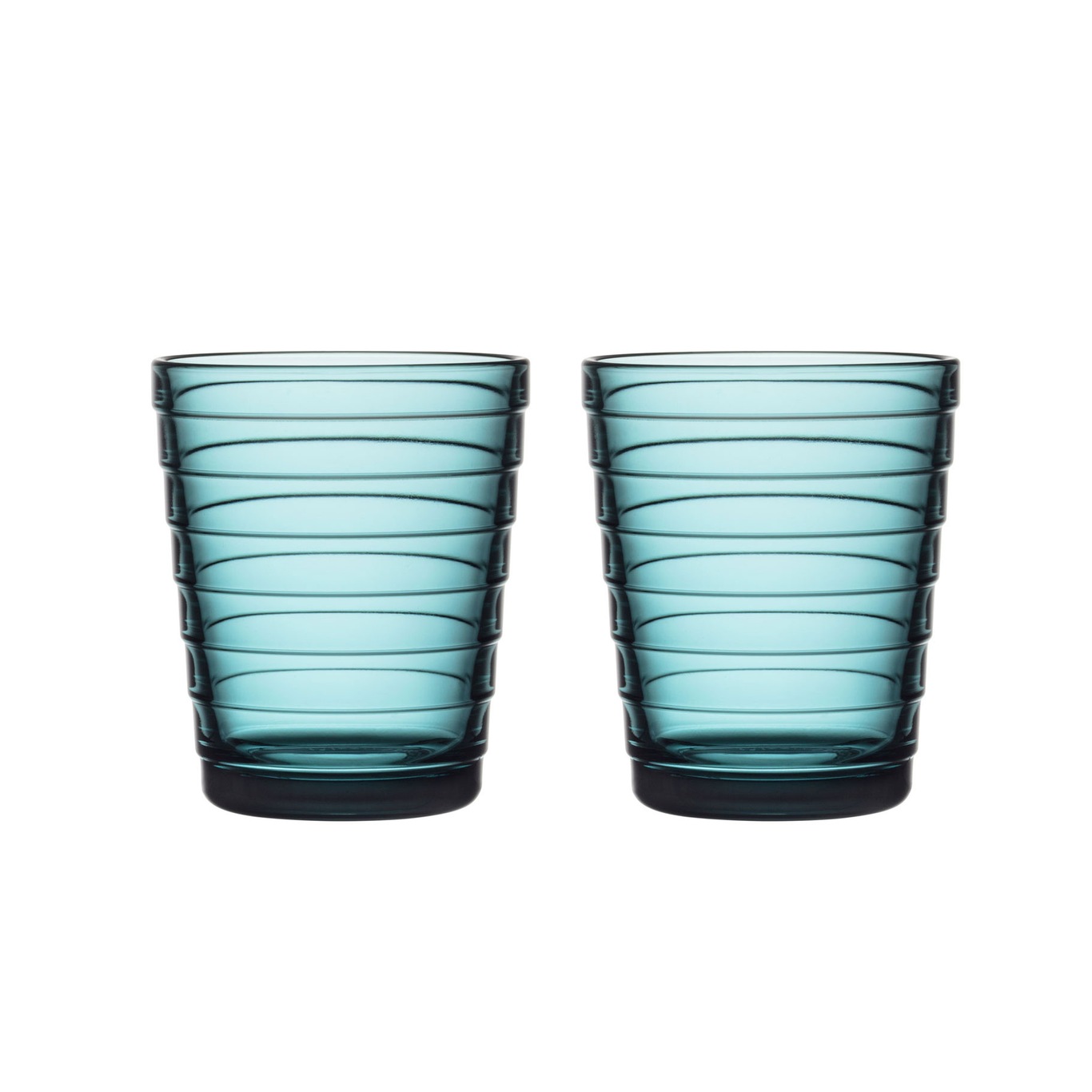 Aino Aalto Drinking Glass 22 cl 2-pack, Seablue