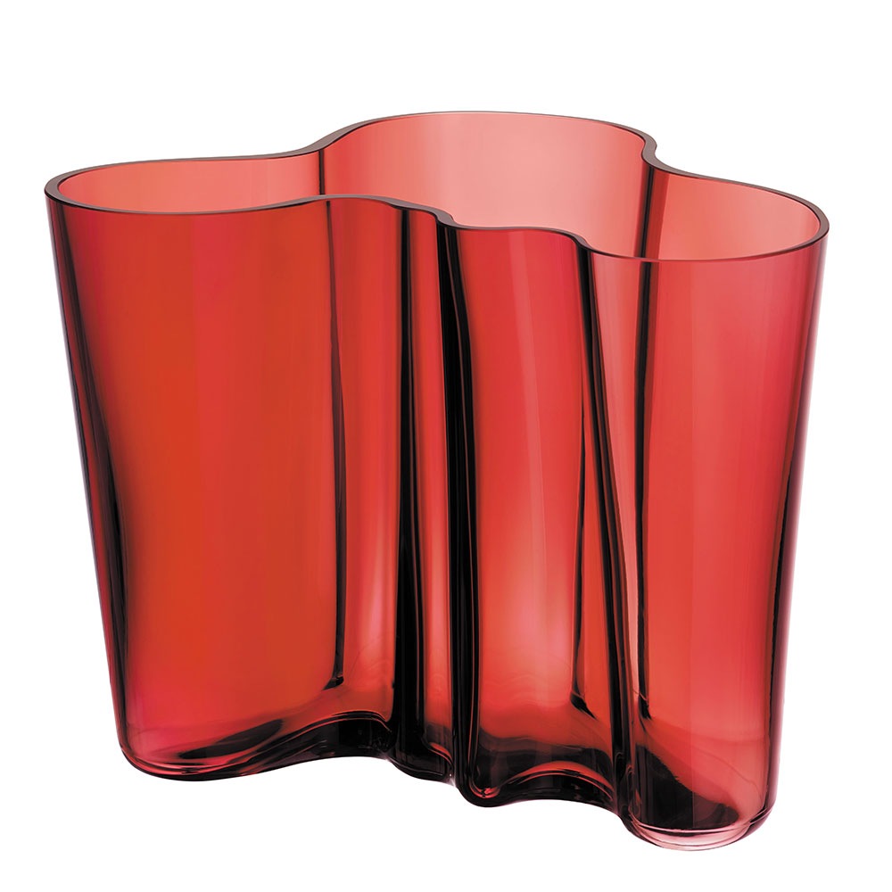 Alvar Aalto Vase 16 cm, Cranberries