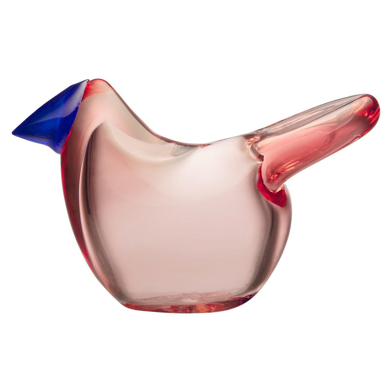 Birds By Toika Flycather Glass Decoration, Pink