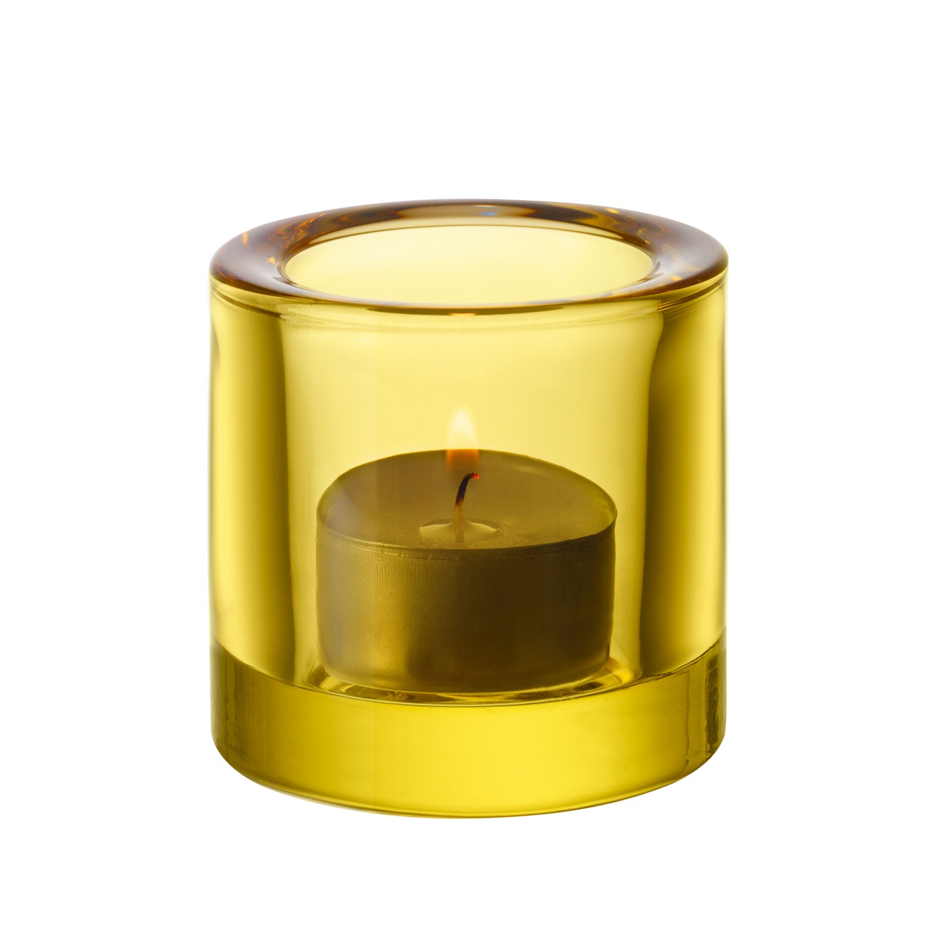 Kivi Candle Holder 6 cm, Lemon Yellow