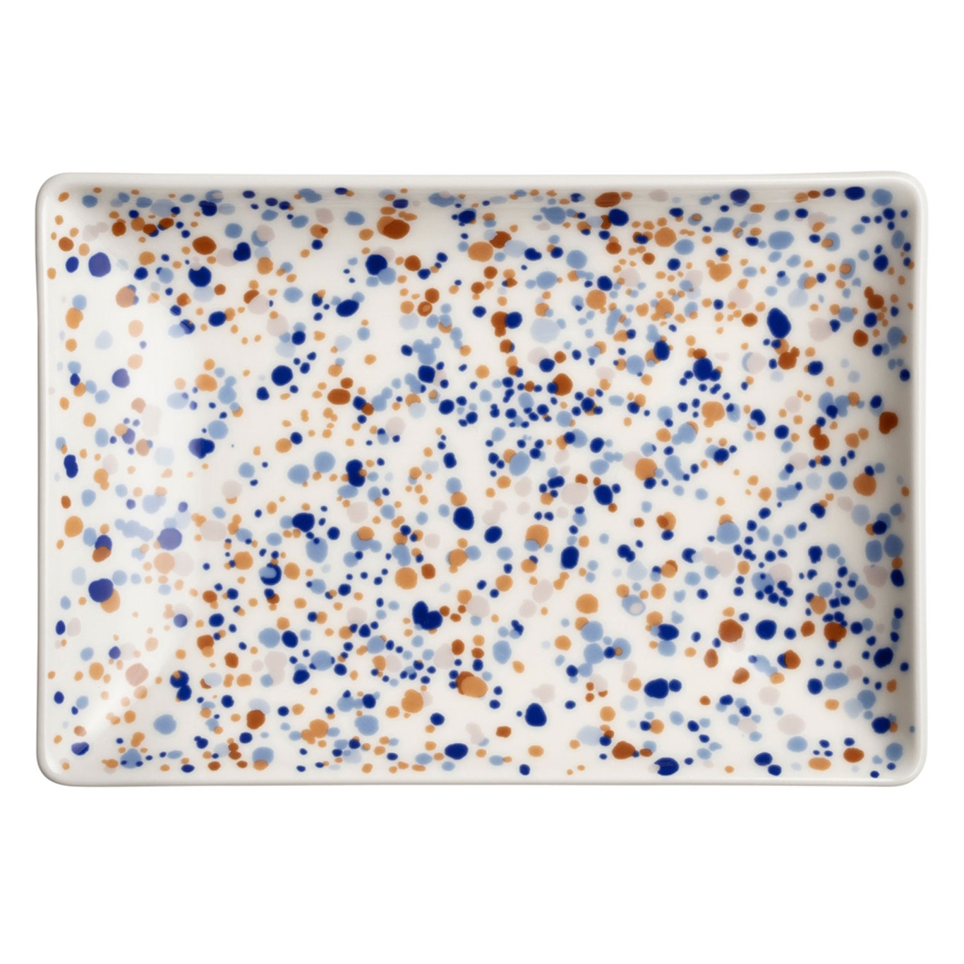 Oiva Toikka Collection Helle Plate Blue / Brown, A5 15x21 cm
