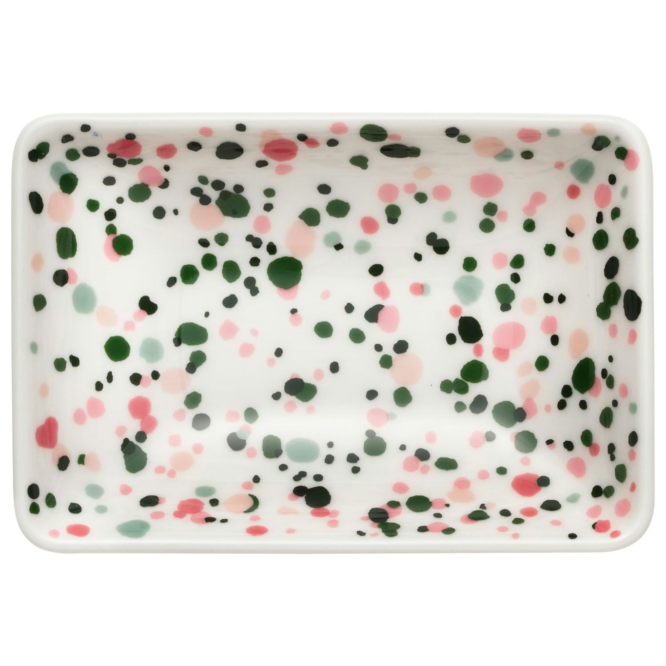 Oiva Toikka Collection Helle Plate Pink / Green, A7 7x10 cm