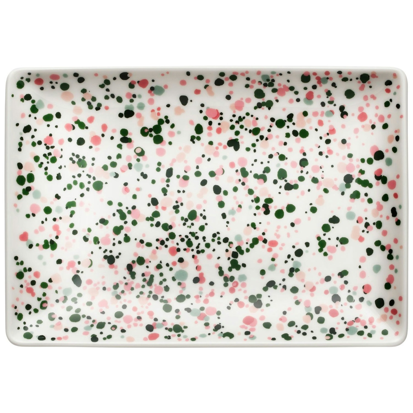 Oiva Toikka Collection Helle Plate Pink / Green, A5 15x21 cm