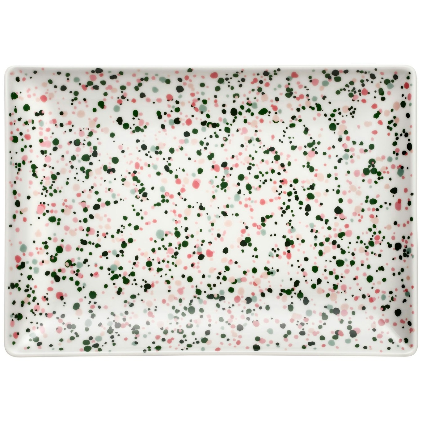 Oiva Toikka Collection Helle Plate Pink / Green, A4 21x29 cm