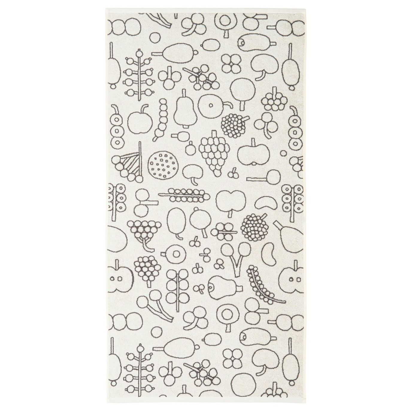 Oiva Toikka Collection Towel, 70x140 cm, Frutta Grey