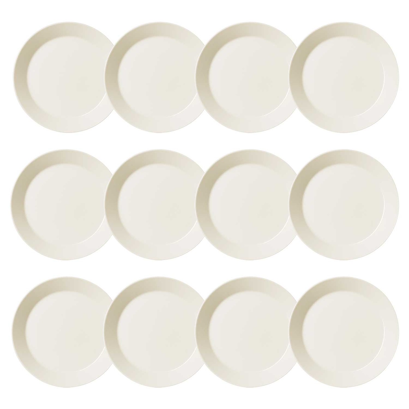 Teema Plate 21 cm White, 12 Pcs