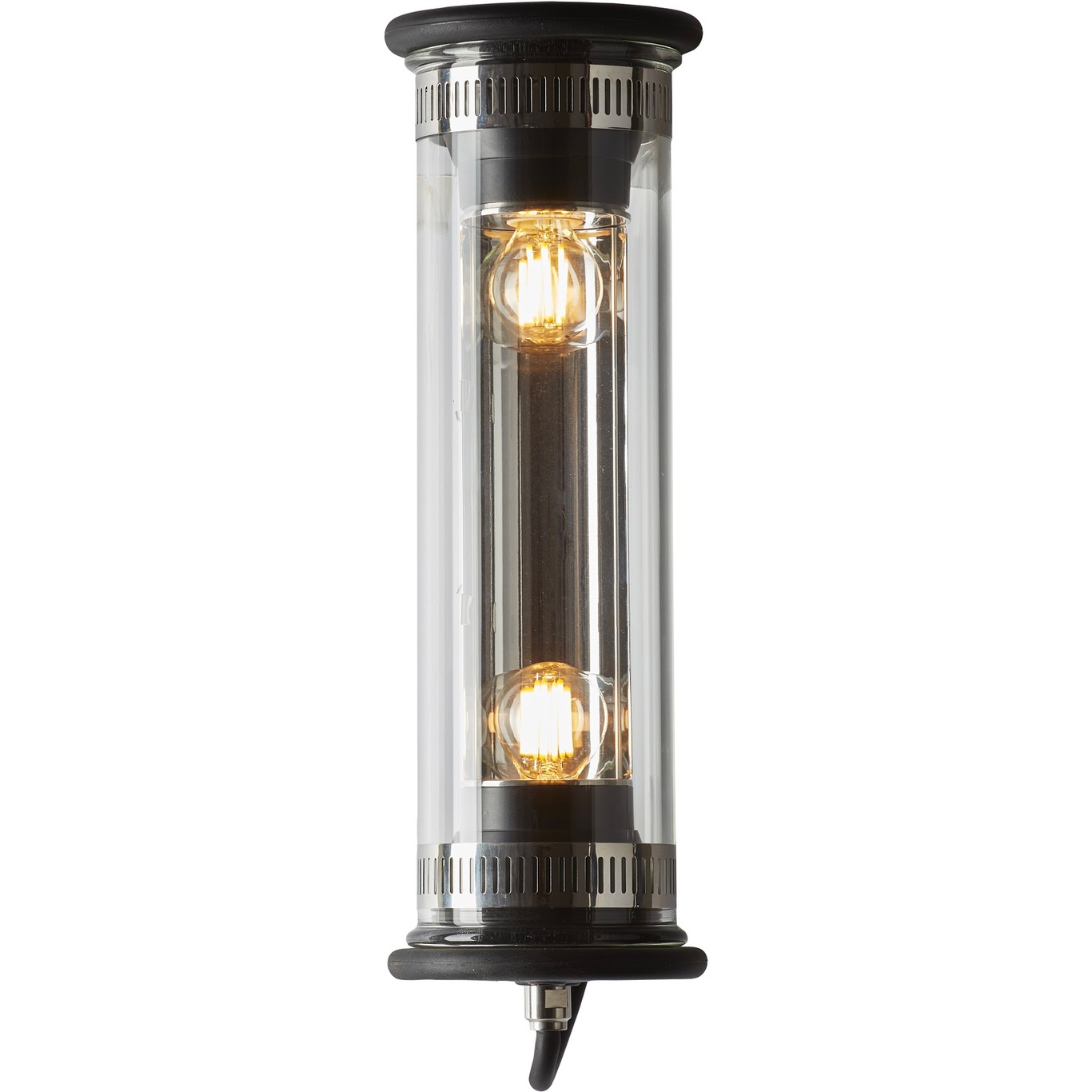 In The Tube 100-350 Wall Lamp, Black / Silver Reflector / Without Mesh
