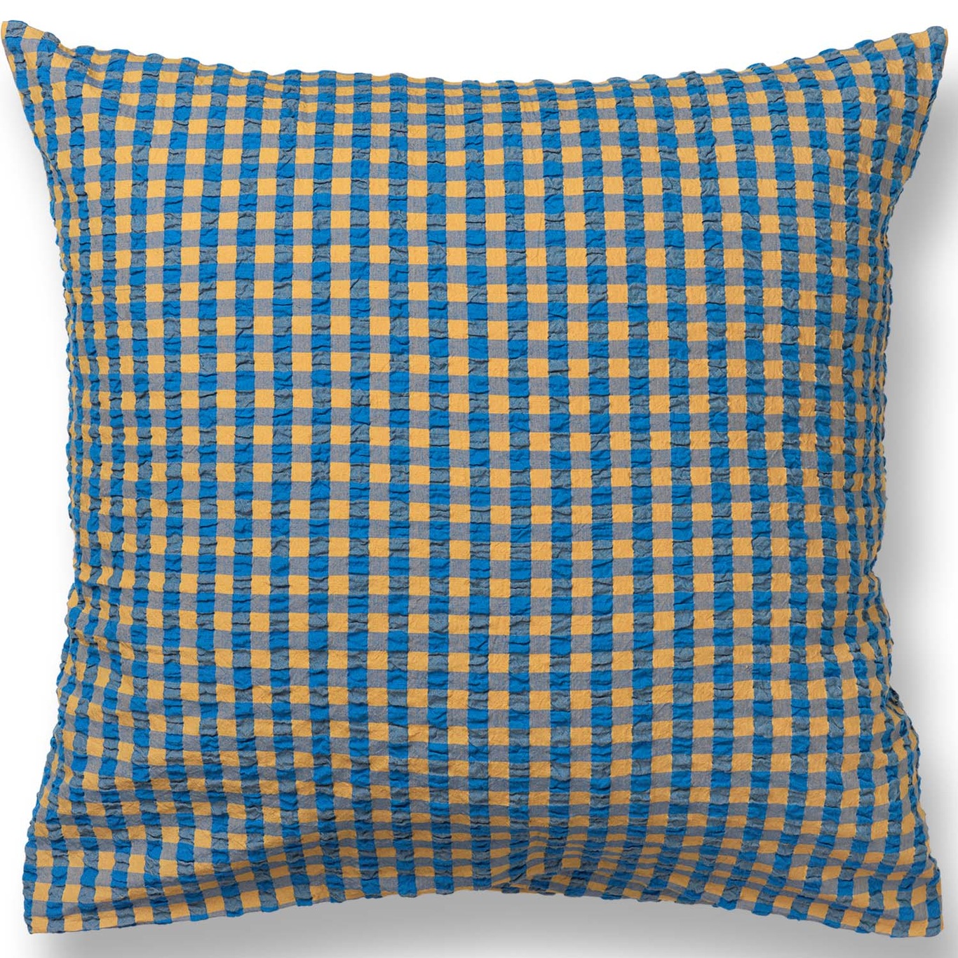 Bæk & Bølge Pillowcase 60x63 cm, Blue/Ochre