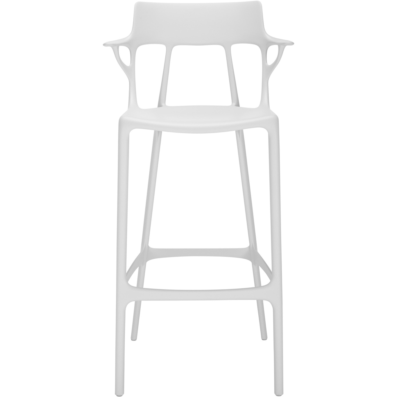 A.I. Bar Stool Recycled 75 cm, White