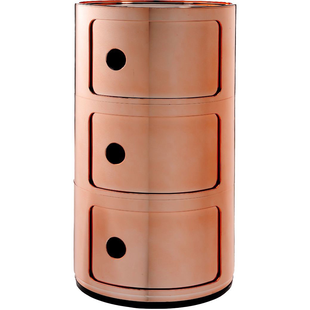 Componibili Modular System 3 Compartments, Copper