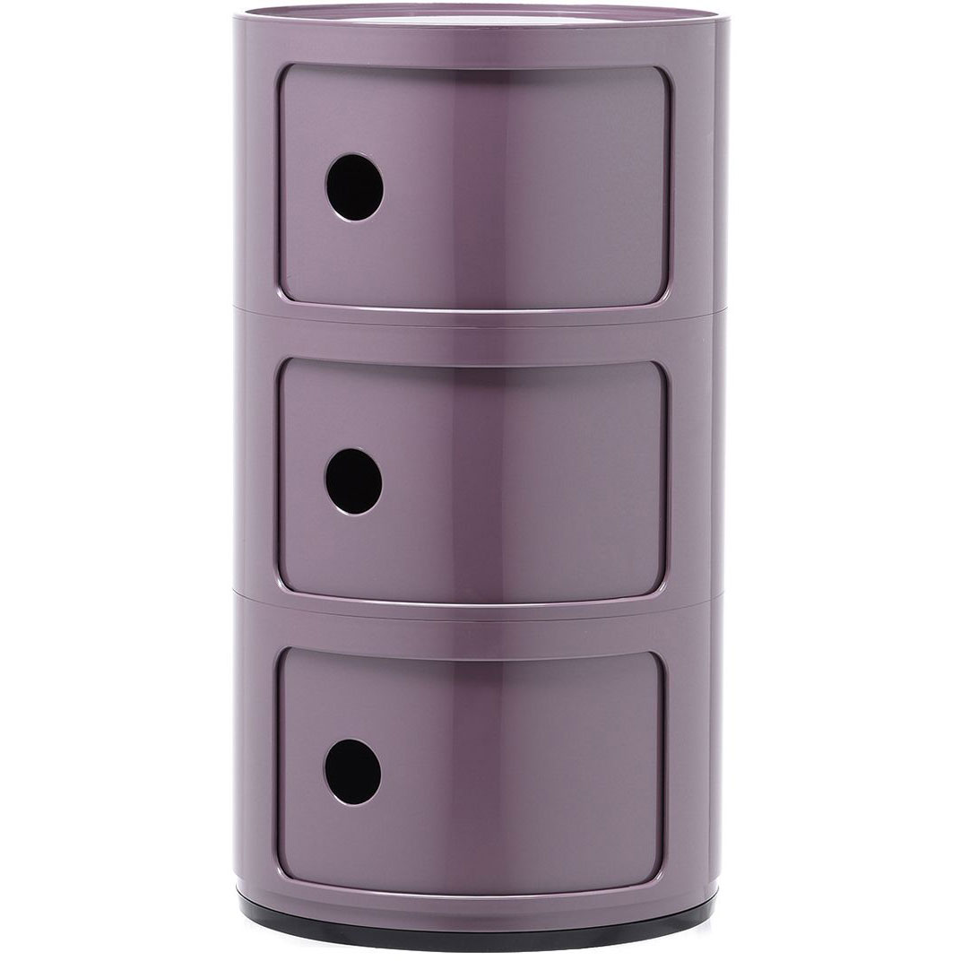 Componibili Modular System 3 Compartments, Purple
