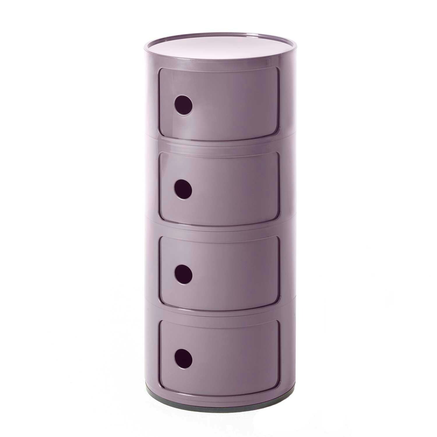 Componibili Classic Storage With 4 Compartments, Lilac