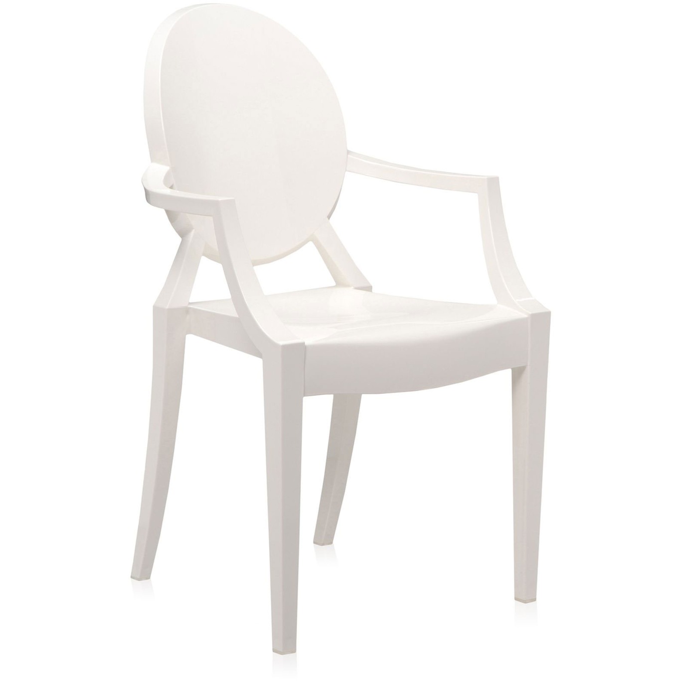 Louis Ghost Chair, White