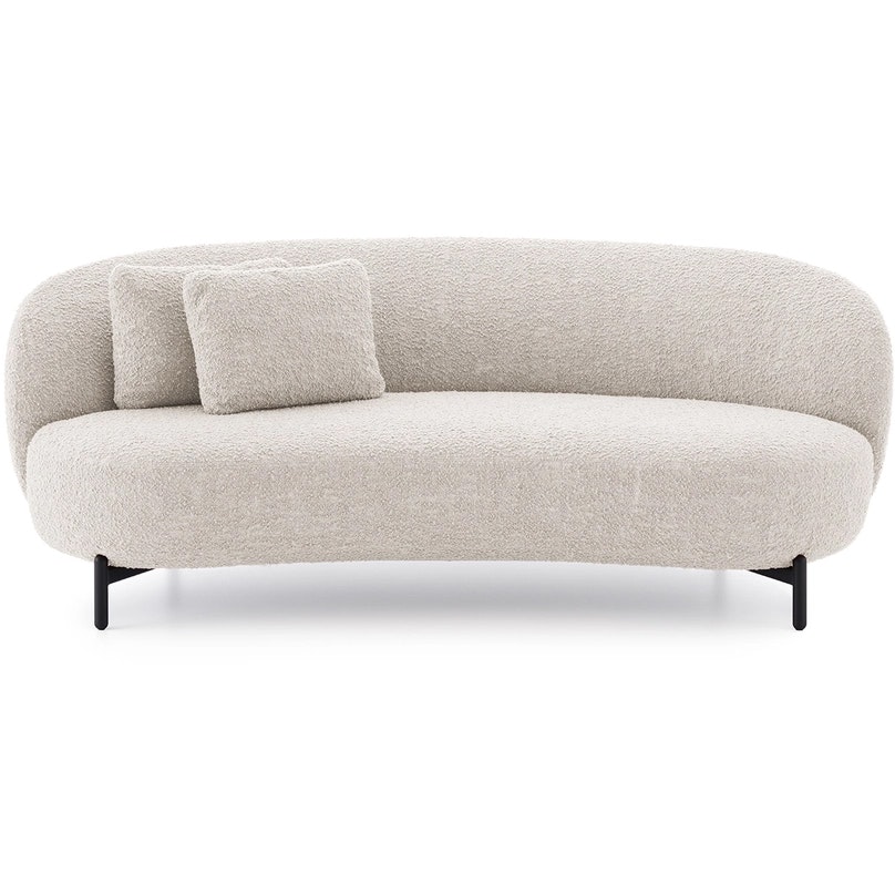 Lunam Curly Sofa, White