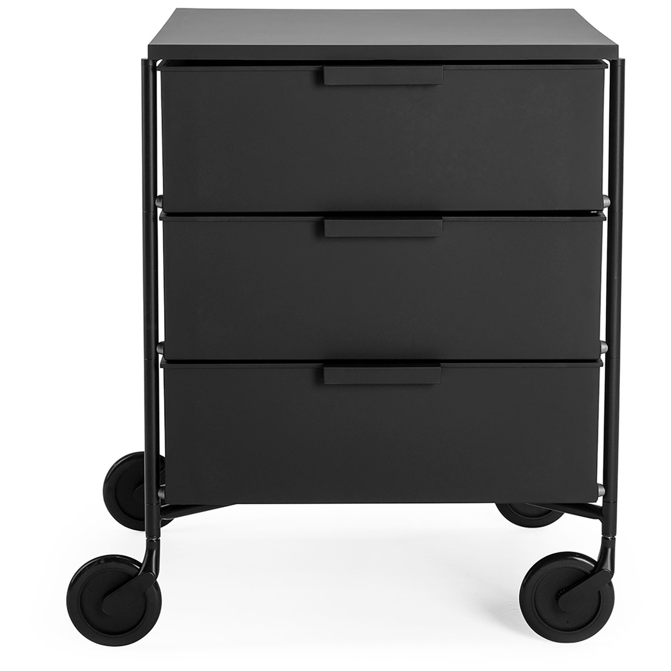 Mobil Chest Of Drawers, Mat black