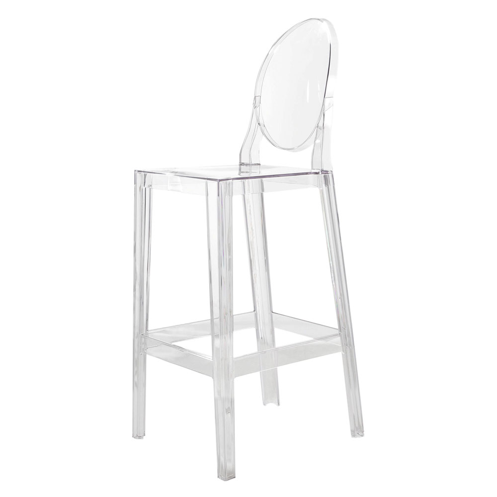One More Bar Stool, 65 cm, Clear
