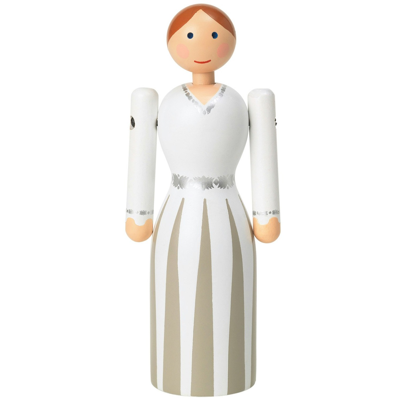 Bride Wooden Figurine H12 cm, White