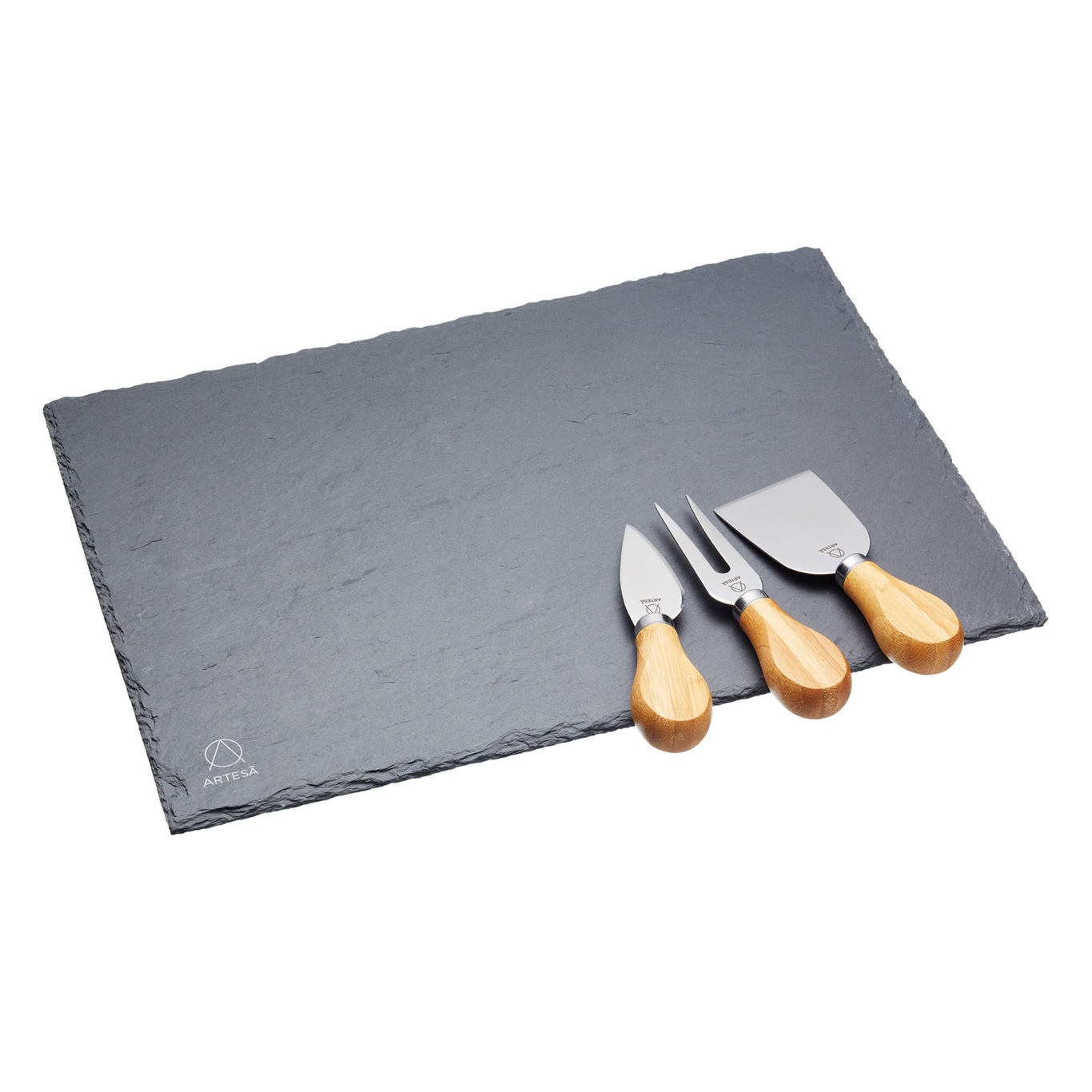 Artesà Cheese Board & Knife Set, Slate